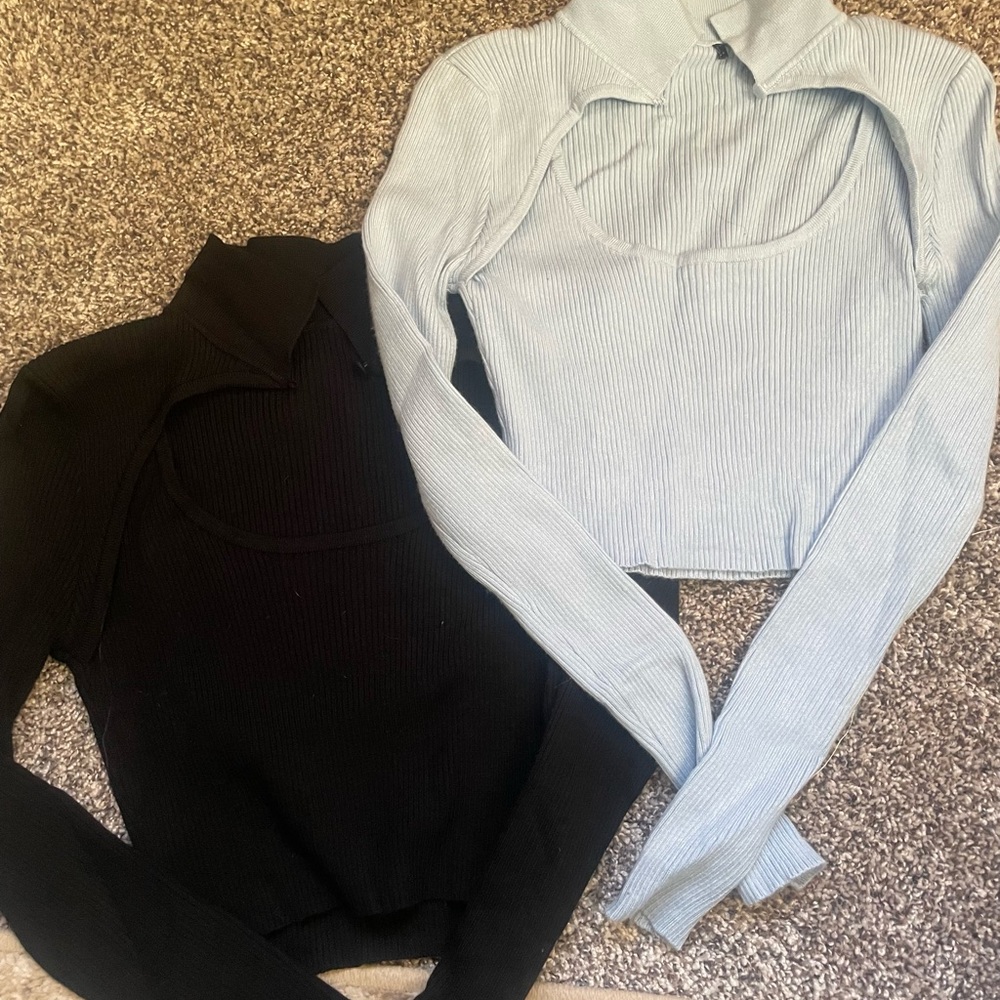 Black and blue sweater 2/$15 or 1 for $8